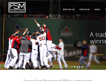 Tablet Screenshot of fenwaysportsmanagement.com